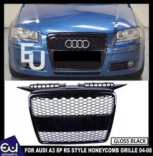 RAUDIA38P8PA04-07RSSTYLEGLOSSHONEYCOMBRADIATORBUMPERGRILLEGRILL