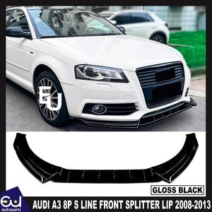 RAUDIA38PSLINEFRONTBUMPERSPLITTERLIPGLOSSBLACK2008-13