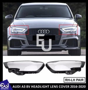 RAUDIA38VHEADLIGHTHEADLAMPCLEARLENSCOVERRIGHTLEFTSIDEPAIR2016-20