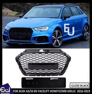 RAUDIA3S38VFACELIFTRS3STYLEHONEYCOMBMESHFRONTGRILLGRILLE2016-2019