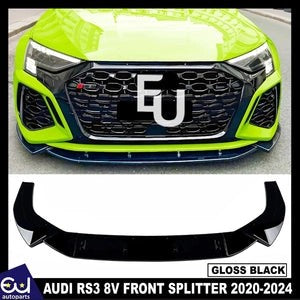 RAUDIA3S38YSLINEGLOSSBLACKFRONTBUMPERLIPSPLITTER2020-2024