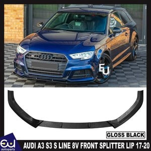 RAUDIA3S3SLine8VFRONTSPLITTERSPOILERLIPGLOSSBLACKBODYKIT2017-20