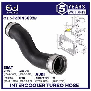 RAUDIA3TTSEATALTEALEONTOLEDO1.9TDI2.0TFSIINTERCOOLERTURBOHOSEPIPE