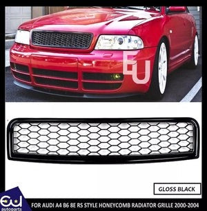 RAUDIA4B68E2000-04RSSTYLEGLOSSBLACKHONEYCOMBRADIATORGRILLEGRILL