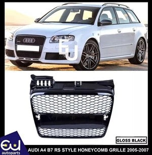 RAUDIA4B704-07RSRS4STYLEGLOSSHONEYCOMBRADIATORBUMPERGRILLEGRILL