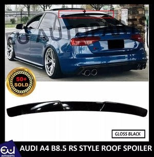 RAUDIA4B8B8.5S4RS4SALOON13-16STYLEREARROOFSPOILERLIPGLOSSBLACK