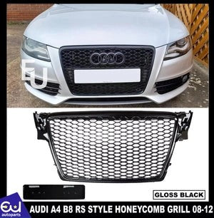 RAUDIA4B8FRONTGRILLGRILLERSHONEYCOMBFRONTBUMPERRS4S42008-2012