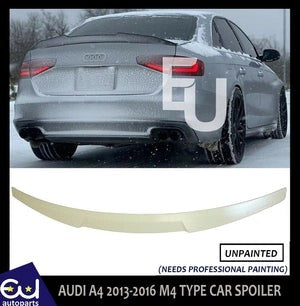 RAUDIA4B8S4RS4SALOON2013-2016M4STYLEREARBOOTSPOILERLIPPRIMED