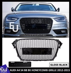 RAUDIA4S4B88K12-16RSSTYLEGRILLEGRILLGLOSSHONEYCOMBRADIATORBUMPER