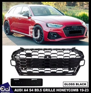 RAUDIA4S4B9B9.5GRILLEGRILLRS4STYLEHONEYCOMBRADIATORBUMPERGLOSS