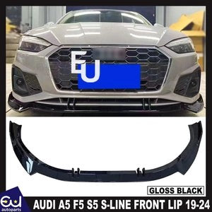 RAUDIA5F5S5S-LINEFRONTSPLITTERLIPDIFFUSERSPOILERGLOSSBLACK19-24