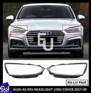 RAUDIA5RS5LEFTRIGHTSIDEPAIRFRONTHEADLIGHTHEADLAMPLENSCOVER2017-20