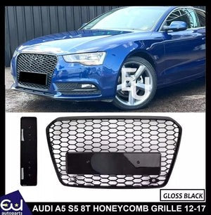 RAUDIA5S58T12-2017RSSTYLEGRILLEGRILLGLOSSHONEYCOMBRADIATORBUMPER