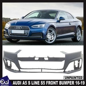 RAUDIA5SLINES52016-2019OEMUNPAINTFRONTBUMPERWITHPDCNEW8W6807437F