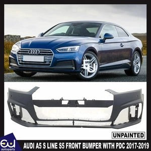 RAUDIA5SLINES52017-2019OEMUNPAINTFRONTBUMPERWITHPDCNEW8W6807437F