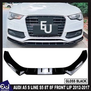 RAUDIA5SLINES58T8FFRONTBUMPERSPLITTERSPOILERLIPGLOSSBLACK12-17