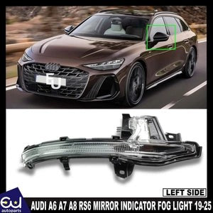RAUDIA6A7A8RS6PASSENGERSIDEMIRRORINDICATORFOGLIGHTLAMP2019-2025