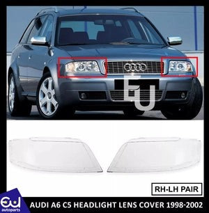 RAUDIA6C51998-2002FRONTHEADLIGHTLENSCOVERHEADLAMPSHELLLEFT&RIGHT