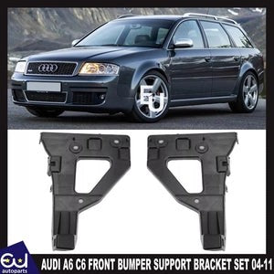 RAUDIA6C62004-2011PAIRFRONTBUMPERSUPPORTBRACKETMOUNTSETLHRHSIDE