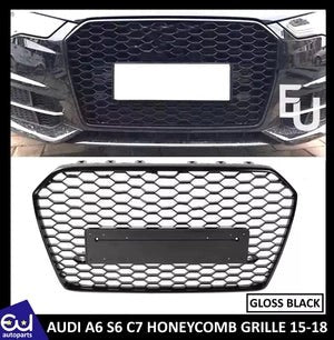 RAUDIA6S6C72015-18RS6LOOKGLOSSBLACKGRILLGRILLEBADGELESSHONEYCOMB
