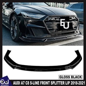 RAUDIA7C8S-LINEFRONTSPLITTERLIPDIFFUSERSPOILERGLOSSBLACK2018-2021