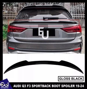 RAUDIQ3SQ3RSQ3SPORTBACK2018+GLOSSBLACKREARBOOTROOFSPOILERMIDWING
