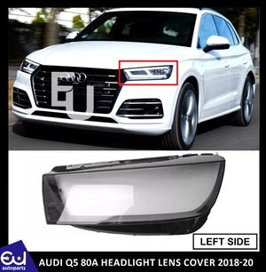 RAUDIQ580ALEFTPASSENGERSIDEFRONTHEADLIGHTHEADLAMPLENSCOVER2018-20