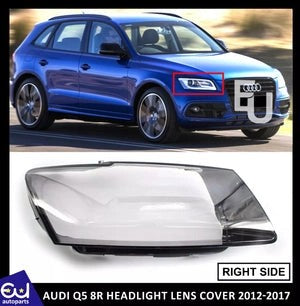 RAUDIQ58RRIGHTDRIVERSIDEFRONTHEADLIGHTHEADLAMPLENSCOVER2012-2017