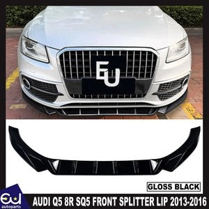 RAUDIQ58RSQ5FRONTBUMPERSPOILERLIPSPLITTERGLOSSBLACK2013-2016