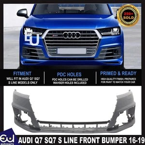 RAUDIQ7SQ716-19SLINEOEMFRONTBUMPERWITHWASHJETSNEW4M0807437