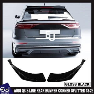 RAUDIQ8S-LINEREARBUMPERCORNERSPLITTERSRISPERSTYLEGLOSSBLACK2018-23