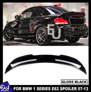 RBMW1SERIESE82COUPE07-13PSMSTYLEREARHIGHKICKDUCKTAILSPOILERGLOSS