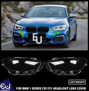 RBMW1SERIESF20F21LCIHEADLIGHTHEADLAMPLENSCOVERLEFT+RIGHT2015-2019