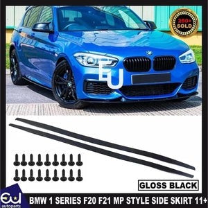 RBMW1SERIESF20F21MPSTYLESIDESKIRTEXTENSIONLIPBLADESGLOSSBLACK