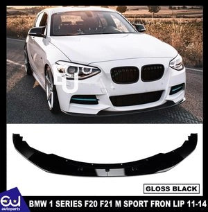RBMW1SERIESF20F21MSPORTPRE-LCIFRONTBUMPERSPLITTERLIPGLOSS2011-14