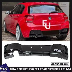 RBMW1SERIESF20F21PRE-LCI2011-2014MSPORTGLOSSBLACKREARDIFFUSERLIP
