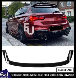 RBMW1SERIESF20F21REARROOFSPOILERGLOSSBLACKSTYLE2012+
