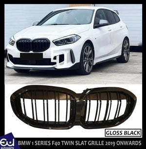 RBMW1SERIESF40DOUBLESLATMSPORTFRONTGRILLEGRILLGLOSSBLACK2019