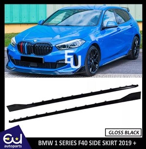 RBMW1SERIESF40MPSTYLESIDESKIRTEXTENTIONLIPBLADEGLOSSBLACK2019+