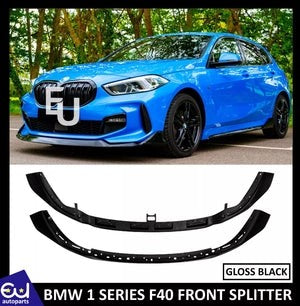 RBMW1SERIESF40MSPORTFRONTSPLITTERSPOILERLIPGLOSSBLACK19+
