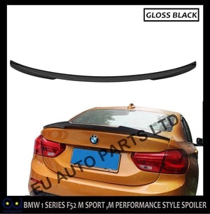 RBMW1SERIESF52MSPORTREARBOOTSPOILERTRUNKLIPGLOSSBLACK