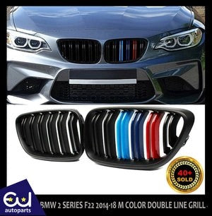 RBMW2SERIESF22F2314-18FRONTKIDNEYGRILLGRILLEMCOLORDOUBLELINE