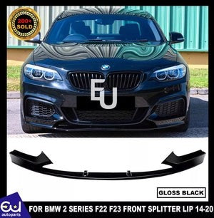 RBMW2SERIESF22F23FRONTSPLITTERLIPVALANCESPOILERGLOSSBLACK2014-21