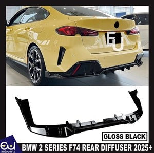 RBMW2SERIESF74REARBUMPERDIFFUSERSPLITTERLIPMSPORTGLOSSBLACK2025+