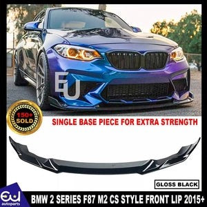 RBMW2SERIESF87M2CSSTYLEFRONTBUMPERSPLITTERLIPGLOSSBLACK2015+