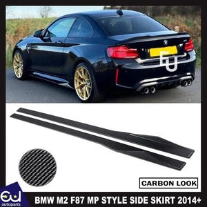 RBMW2SERIESF87M2F22F23CARBONLOOKMPSYTLESIDESKIRTEXTENSIONBLADE