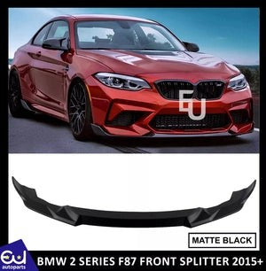 RBMW2SERIESF87M2FRONTSPLITTERVALANCELIPSPOILERMATTEBLACKBODYKIT