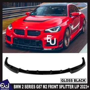 RBMW2SERIESG87M2FRONTSPLITTERLIPSPOILERGLOSSBLACK2023+