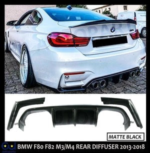 RBMW34SERIESF80F82M3M4REARDIFFUSERVALANCEVSTYLEMATTEBLACK13-18