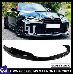 RBMW34SERIESG80M3G82G83M4FRONTSPLITTERLIPBUMPERGLOSSBLACK2021+